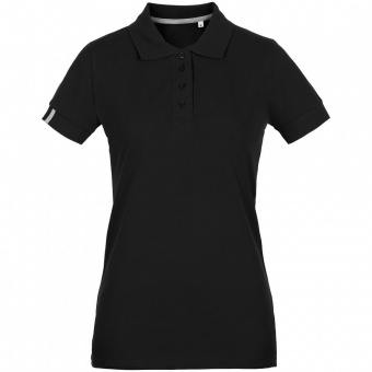 Рубашка поло женская Virma Premium Lady, черная фото 7