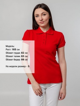Рубашка поло женская Virma Premium Lady, красная фото 13