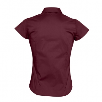 Рубашка женская с коротким рукавом Excess, бордовая фото 4