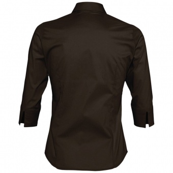 Рубашка женская с рукавом 3/4 Effect 140, темно-коричневая фото 5