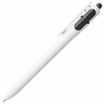 Ручка шариковая Bolide, белая с черным фото 