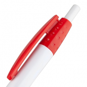 Ручка шариковая Champion ver.2, белая с красным фото 