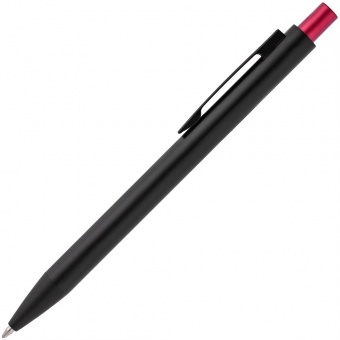 Ручка шариковая Chromatic, черная с красным фото 