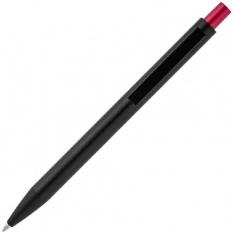 Ручка шариковая Chromatic, черная с красным фото 