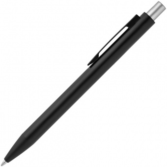Ручка шариковая Chromatic, черная с серебристым фото 