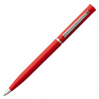 Ручка шариковая Euro Chrome, красная фото 