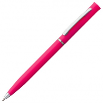Ручка шариковая Euro Chrome, розовая фото 1