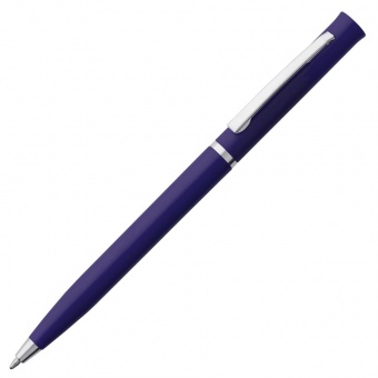 Ручка шариковая Euro Chrome, синяя фото 