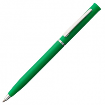 Ручка шариковая Euro Chrome, зеленая фото 