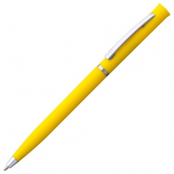 Ручка шариковая Euro Chrome, желтая фото 