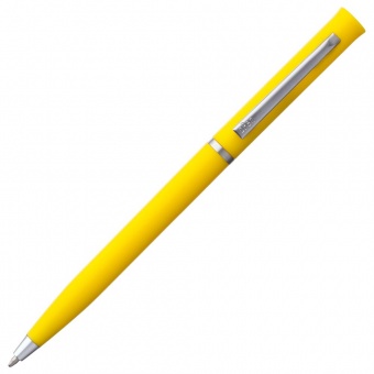 Ручка шариковая Euro Chrome, желтая фото 