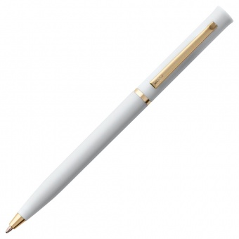 Ручка шариковая Euro Gold, белая фото 