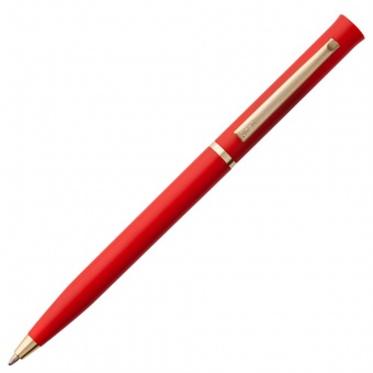 Ручка шариковая Euro Gold, красная фото 