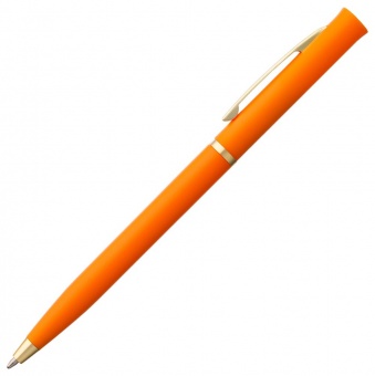 Ручка шариковая Euro Gold, оранжевая фото 