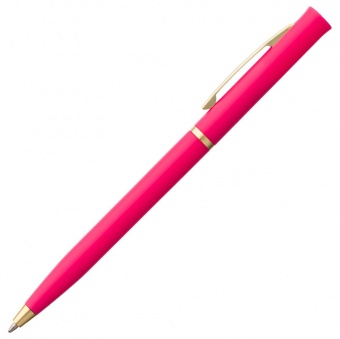 Ручка шариковая Euro Gold, розовая фото 4