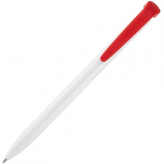 Ручка шариковая Favorite, белая с красным фото 