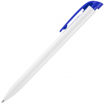 Ручка шариковая Favorite, белая с синим фото 