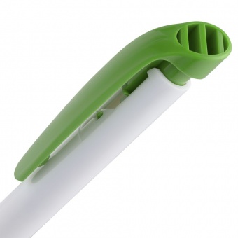 Ручка шариковая Favorite, белая с зеленым фото 8