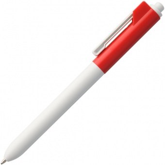 Ручка шариковая Hint Special, белая с красным фото 3