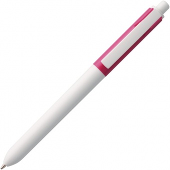 Ручка шариковая Hint Special, белая с розовым фото 