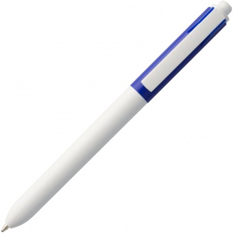 Ручка шариковая Hint Special, белая с синим фото 