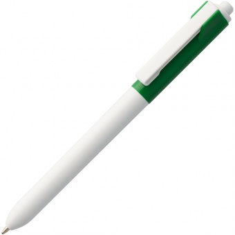Ручка шариковая Hint Special, белая с зеленым фото 2