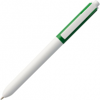 Ручка шариковая Hint Special, белая с зеленым фото 