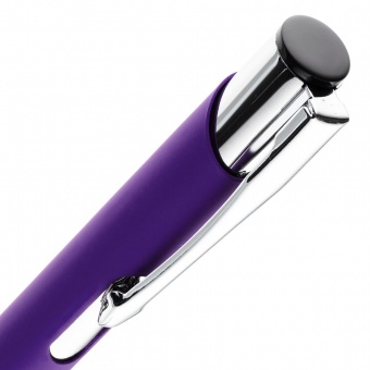 Ручка шариковая Keskus Soft Touch, фиолетовая фото 
