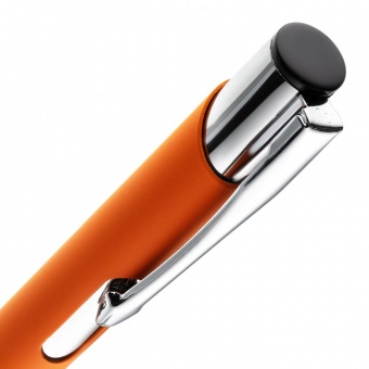 Ручка шариковая Keskus Soft Touch, оранжевая фото 