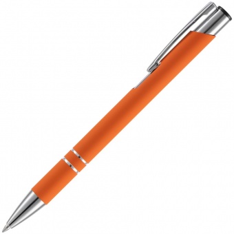 Ручка шариковая Keskus Soft Touch, оранжевая фото 