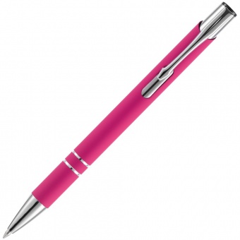 Ручка шариковая Keskus Soft Touch, розовая фото 