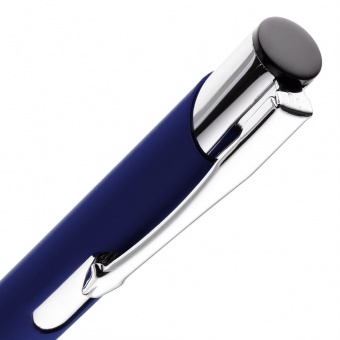 Ручка шариковая Keskus Soft Touch, темно-синяя фото 