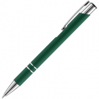 Ручка шариковая Keskus Soft Touch, зеленая фото 