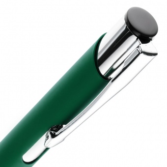 Ручка шариковая Keskus Soft Touch, зеленая фото 