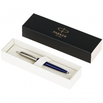 Ручка шариковая Parker Jotter Originals Navy Blue Chrome CT, темно-синяя фото 