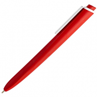 Ручка шариковая Pigra P02 Mat, красная с белым фото 