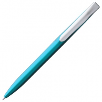 Ручка шариковая Pin Silver, голубой металлик фото 