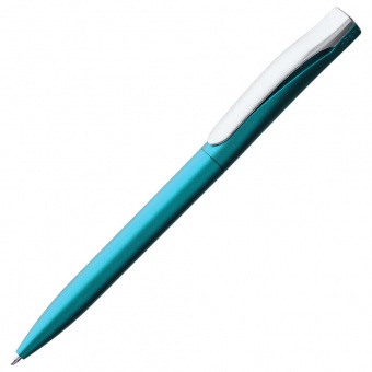Ручка шариковая Pin Silver, голубой металлик фото 