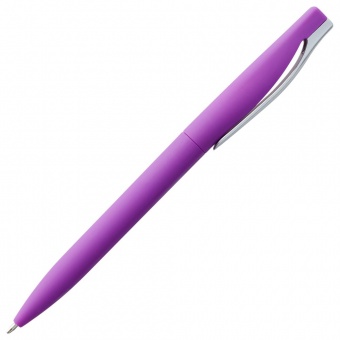 Ручка шариковая Pin Soft Touch, фиолетовая фото 