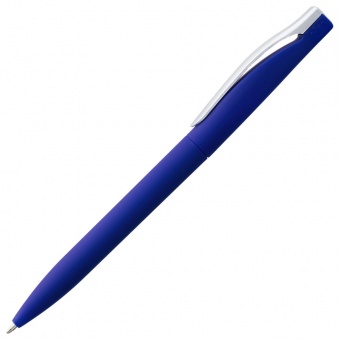 Ручка шариковая Pin Soft Touch, синяя фото 