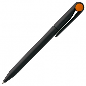 Ручка шариковая Prodir DS1 TMM Dot, черная с оранжевым фото 