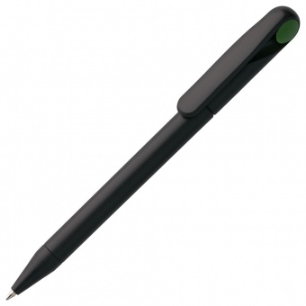 Ручка шариковая Prodir DS1 TMM Dot, черная с зеленым фото 