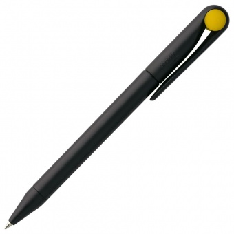 Ручка шариковая Prodir DS1 TMM Dot, черная с желтым фото 