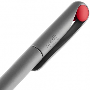 Ручка шариковая Prodir DS1 TMM Dot, серая с красным фото 