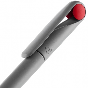 Ручка шариковая Prodir DS1 TMM Dot, серая с красным фото 