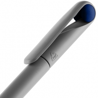 Ручка шариковая Prodir DS1 TMM Dot, серая с синим фото 