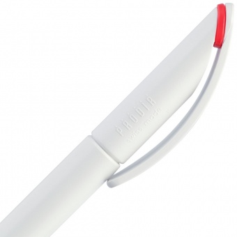 Ручка шариковая Prodir DS3 TMM-X, белая с красным фото 