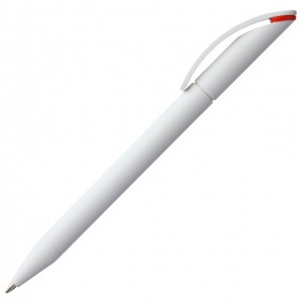 Ручка шариковая Prodir DS3 TMM-X, белая с красным фото 