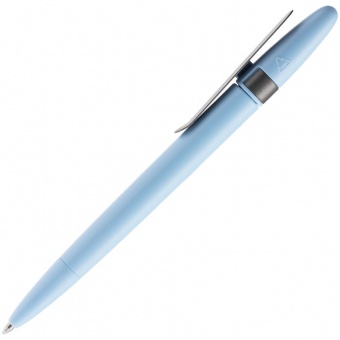 Ручка шариковая Prodir DS5 TSM Metal Clip, голубая с серым фото 