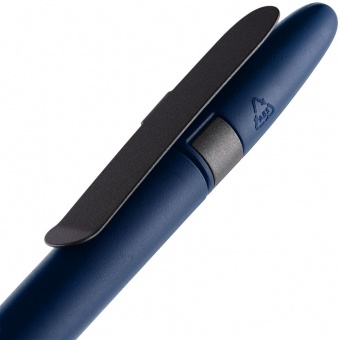 Ручка шариковая Prodir DS5 TSM Metal Clip, синяя с серым фото 